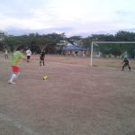 Unggul atas tim kesebelasan Gorut saat adu finalti, tim Kabupaten Gorontalo PS Gemilang