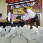 Polres Gorontalo Utara gagalkan peredaran miras.