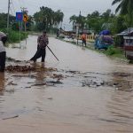 Banjir di Kecamatan Kwandang, Kabupaten Gorontalo Utara.