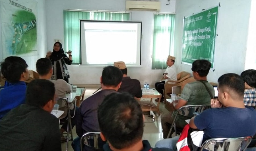 Lakpesdam NU Gorontalo bersama PLTU Molotabu Gelar Dialog Omnibus Law