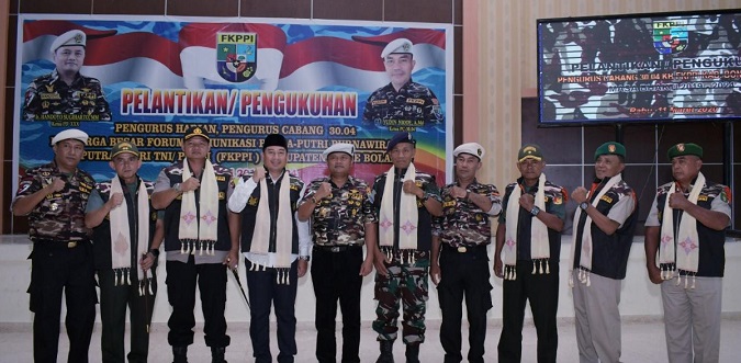Hamim Pou Ajak Kader FKPPI Jaga dan Bangun Bone Bolango