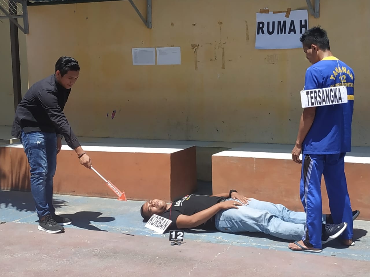 Dugaan Kasus Pembunuhan Limboto Barat Direka Ulang