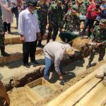 Gubernur Gorontalo Melakukan Peletakan Batu Pertama Pembangunan Kodim Boalemo