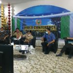 Rapat Vidcon Bersama Gubernur, Nelson Pomalingo Laporkan Penanganan Covid-19 Di Kabgor