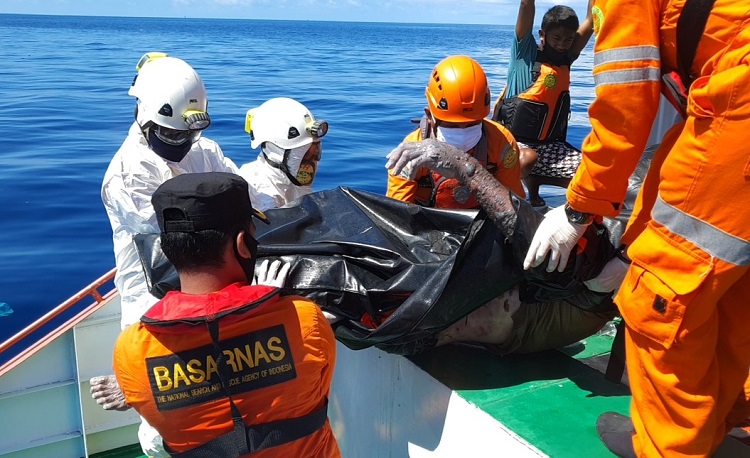 Mayat Tanpa Identitas Ditemukan Diatas Rumpon Mengapung di Perairan Batudaa Pantai