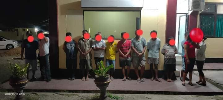 Main Judi, 13 Warga Paguyaman Diringkus Polres Boalemo