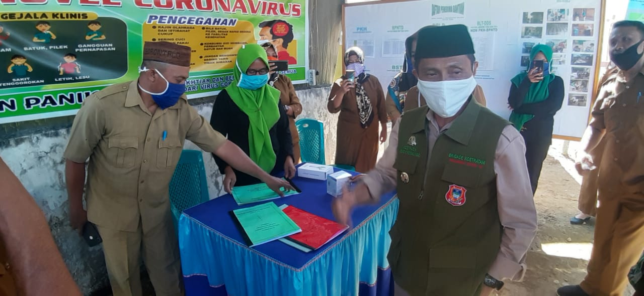 Nelson Tinjau Penanggulangan Covid-19 di Kecamatan Bilato