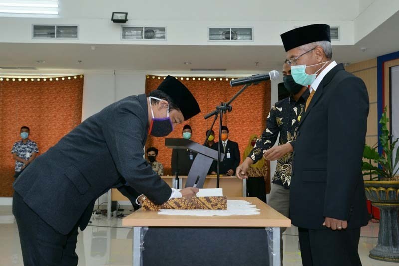 Sekdaprov Mengukuhkan Kepala Perwakilan BPKP Gorontalo-dulohupa.id-