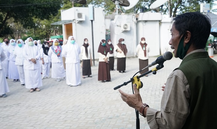 Penerapan Prilaku Normal Baru, Bupati Nelson Sosialisasikan di RSUD M.M Sunda Limboto