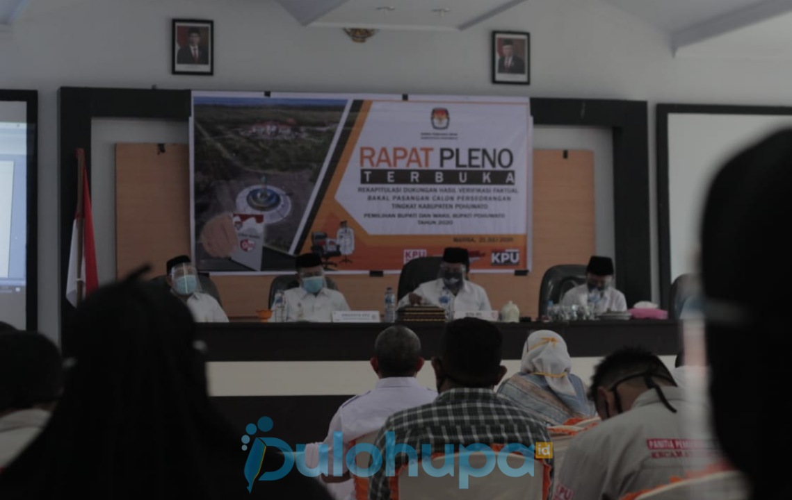 KPU: Tiga Bakal Pasangan Calon Pilbup Pohuwato Belum Memenuhi Syarat