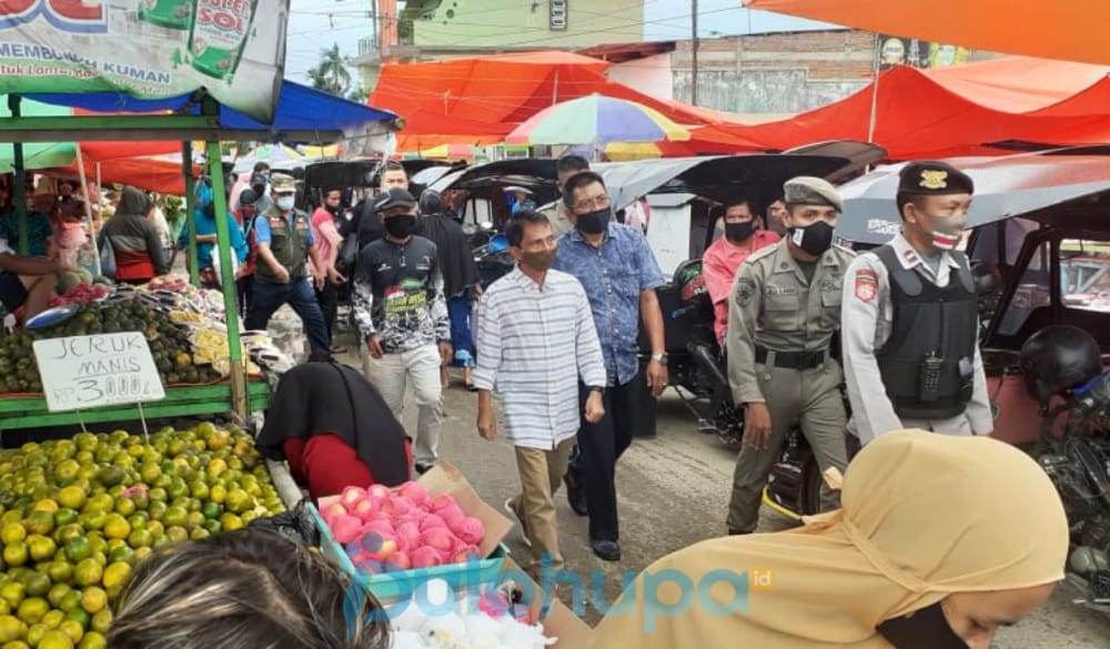 Kunjungi Pasar Limboto, Nelson : 95 persen Mematuhi Protokol Kesehatan