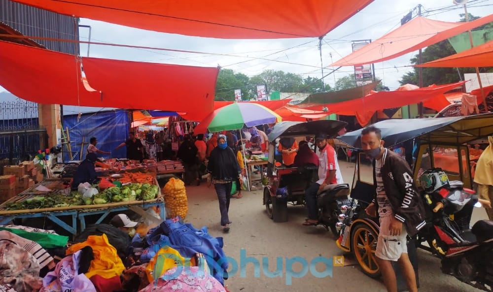 95 Persen Pedagang dan Pembeli di Pasar Limboto Patuh Protokol Kesehatan