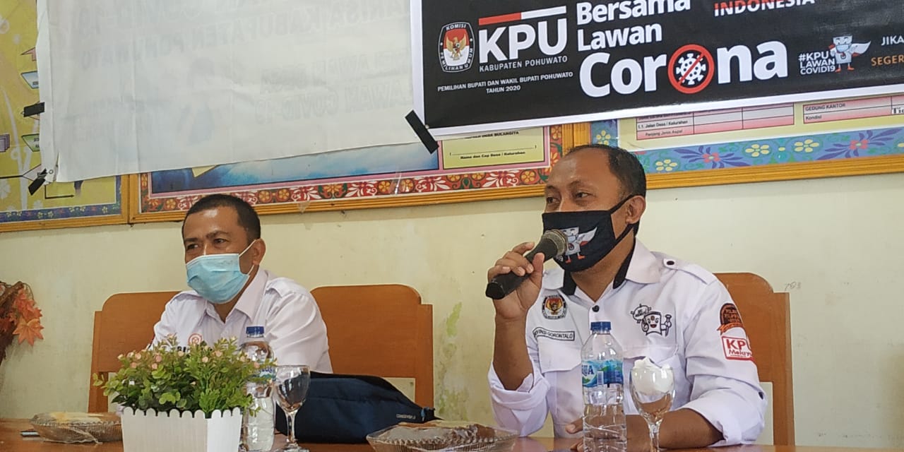 KPU Pohuwato Mulai Gencarkan Sosialiasi Pilkada di Tengah Pandemi COVID-19