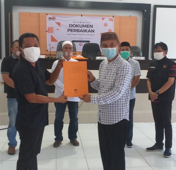 Dokumen Pencalonan Bapaslon Saipul-Suharsi Dinyatakan Lengkap