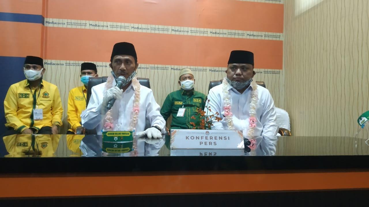 Resmi Mendaftar, Paslon Nelson Pomalingo-Hendra Hemeto Targetkan Menang di Pilkada 2020