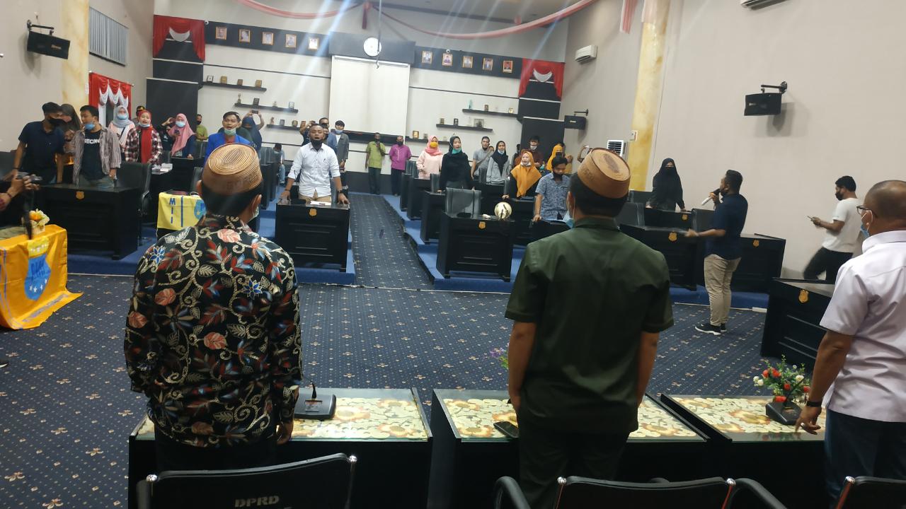 DPRD Kabupaten Gorontalo Janji Sampaikan Aspirasi PMII Soal Omnimbus Law ke DPR RI