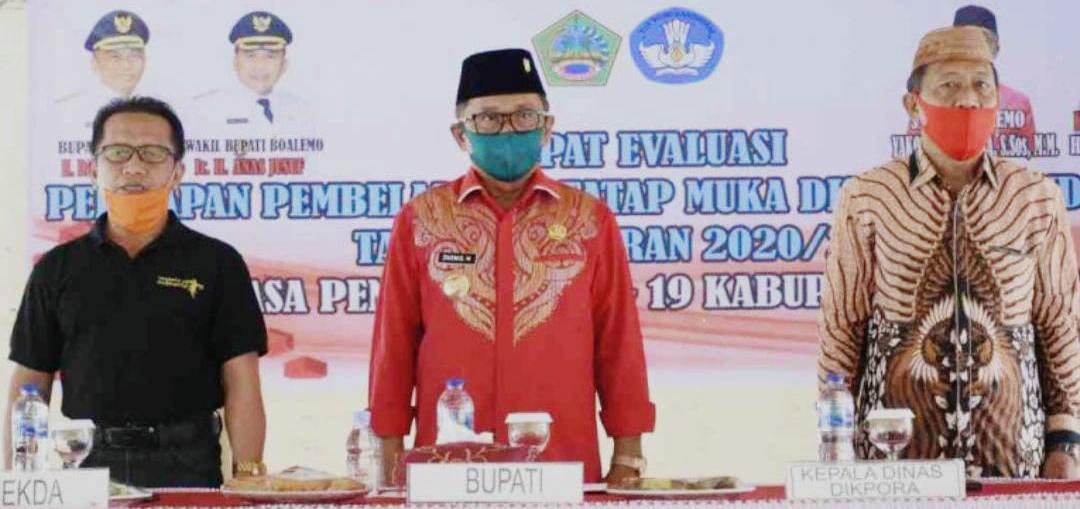 Pemkab Boalemo Gelar Rapat Evaluasi Persiapan Pembelajaran Tatap Muka