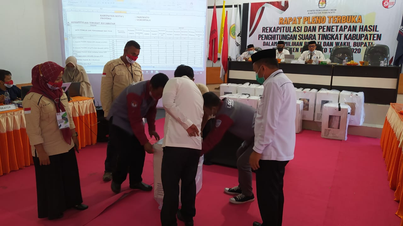 KPU Pohuwato Tetapkan Hasil Rekapitulasi Suara, Ini Hasilnya