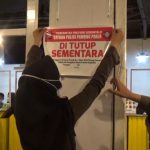 Penutupan salah satu tempat keramaian di Gorontalo/FOTO: Afrianto