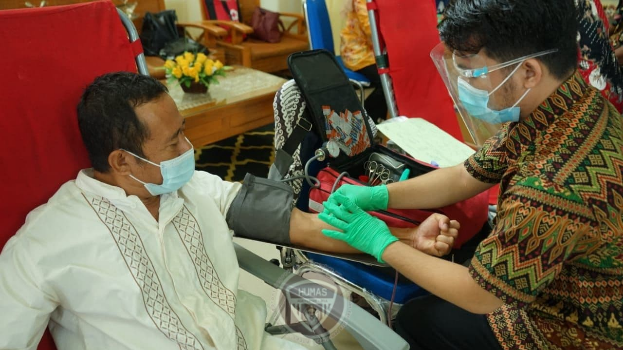 Rusli Gagas Kegiatan Donor Darah di Perayaan HUT ke-20 Provinsi Gorontalo