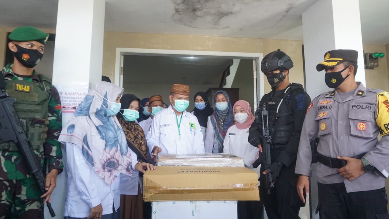 Penerimaan vaksin COVID-19 oleh Pemda Bone Bolango/FOTO: Afrianto