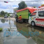 Genangan air di perempatan andalas/FOTO: Yusuf Konoli