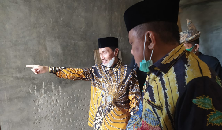 Nelson Harap Renovasi Masjid Baiturrahman Telaga Selesai Sebelum Ramadhan 2021