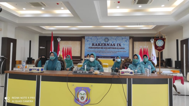 TP-PKK Gorontalo Ikuti Rakernas PKK IX Secara Daring