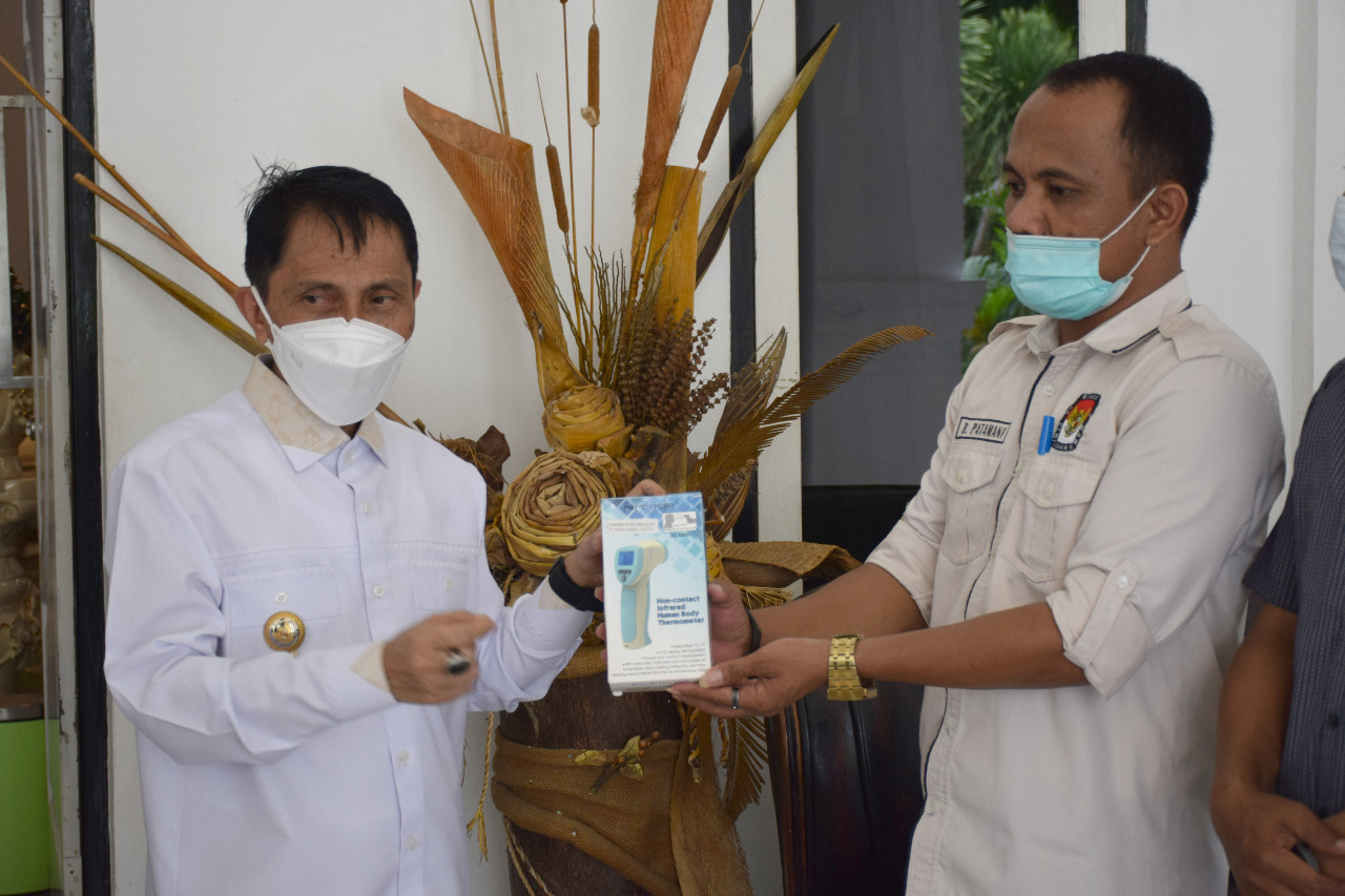 Dapat Hibah 217 Thermogun dari KPU, Ini Kata Nelson Pomalingo