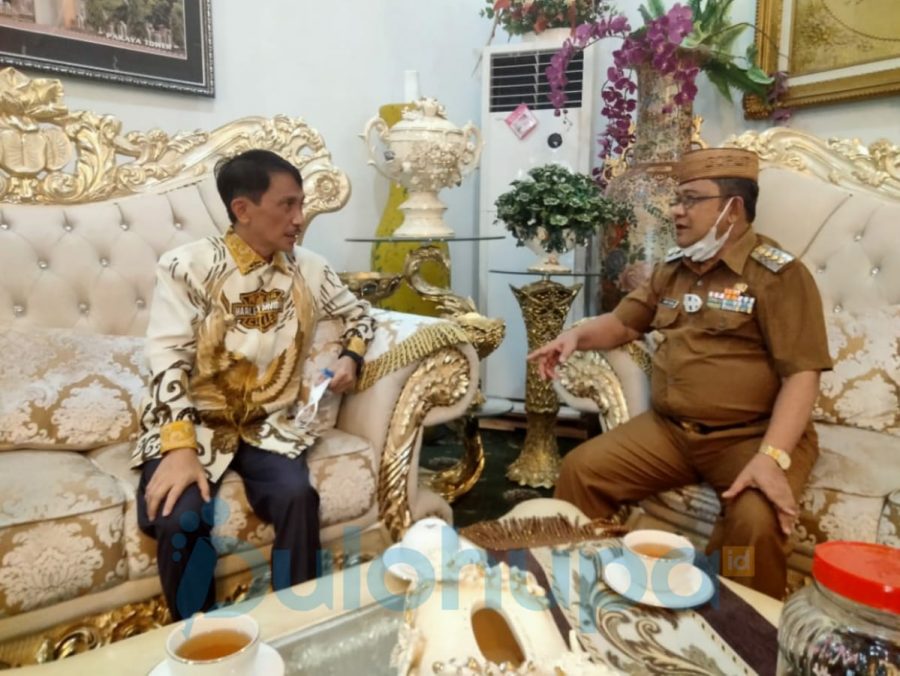 Nelson Pomalingo Bertemu Indra Yasin Bahas Pembangunan