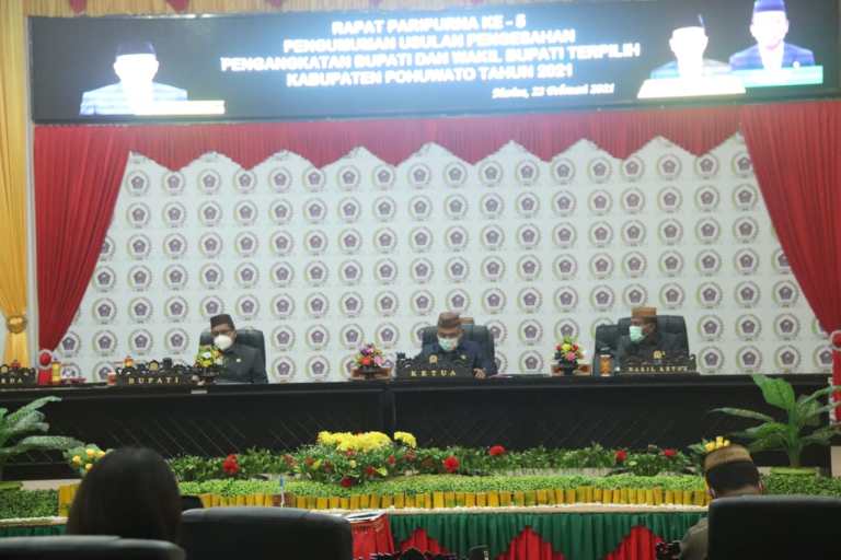 Paripurna Usulan Pengesahan Bupati-Wakil Bupati Pohuwato