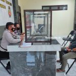 Soni saat melapor ke SPKT Polres Pohuwato/Hendrik Gani