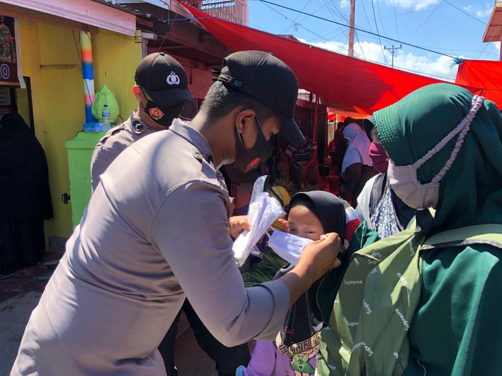 Gorontalo PPKM Level 3, Satgas Covid-19 Operasi di Pasar Kamis Kampung Bugis