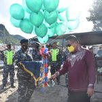 Wali Kota Gorontalo, Marten Taha saat membuka kegiatan Kampung Bahari Nasional secara simbolis/ Humas Pemkot
