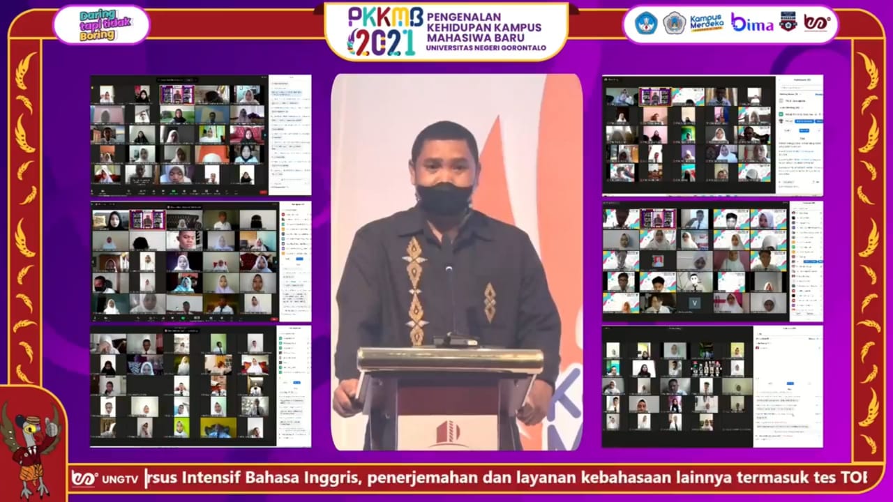 Kegiatan pengenalan kampus UNG secara daring/ung.ac.id