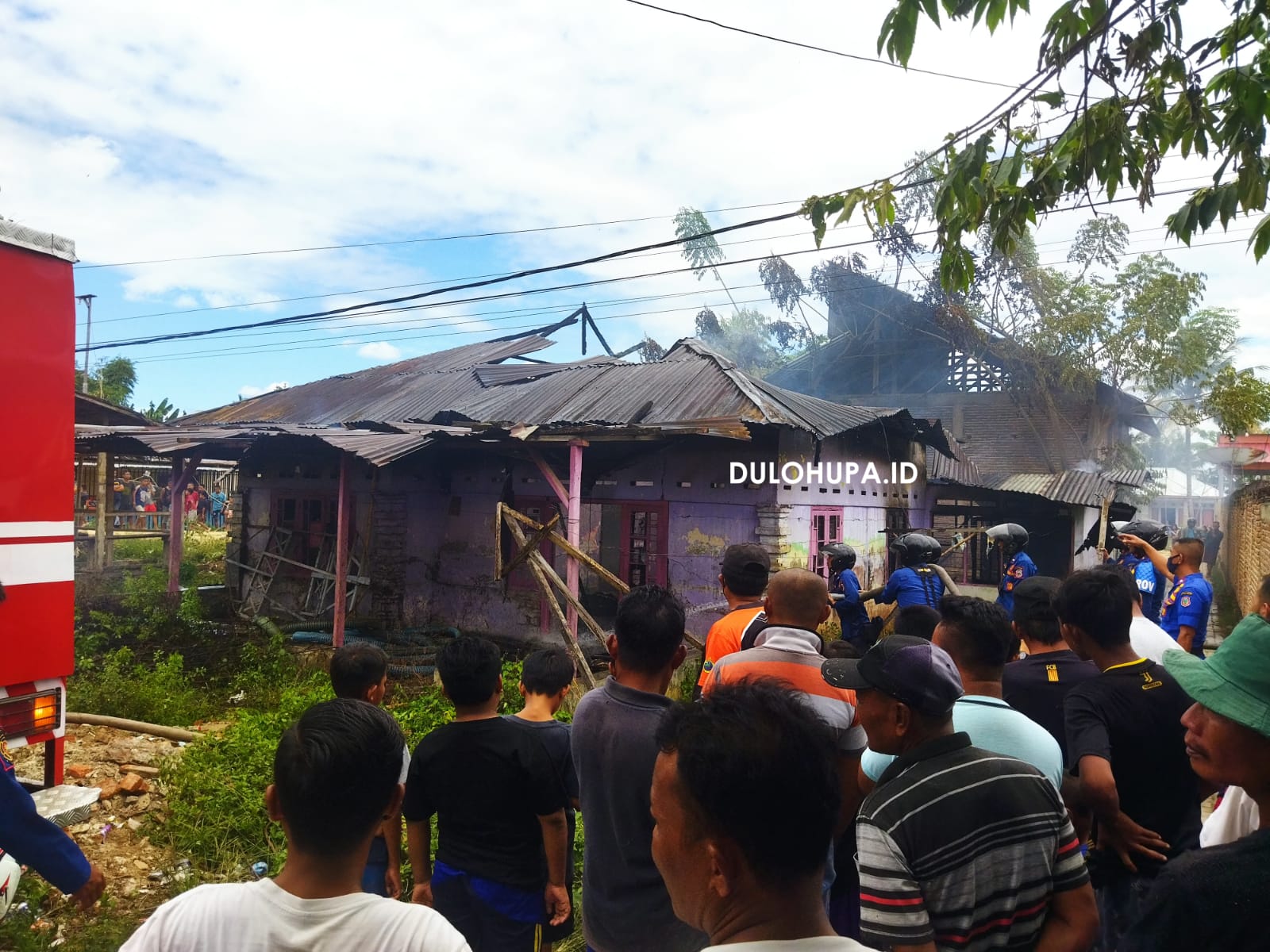 Satu rumah di Kelurahan Hungaluwa, Kecamatan Limboto terbakar/Fandiyanto Pou