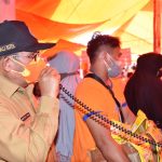 Wali Kota Gorontalo, Marten Taha saat memberikan himbauan di Pasar Piloloda'a/ Humas Pemkog