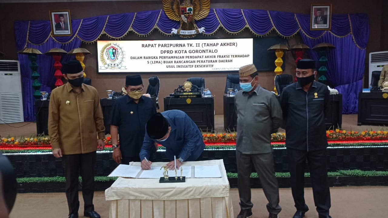 Tiga Buah Perda Baru Kota Gorontalo, Disahkan