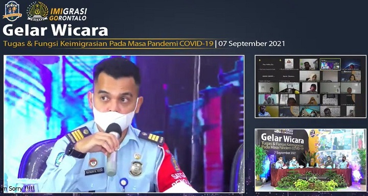 Tingkatkan Pelayanan di Masa Pandemi, Imigrasi Gorontalo Bahas Tugas dan Fungsi Keimigrasian