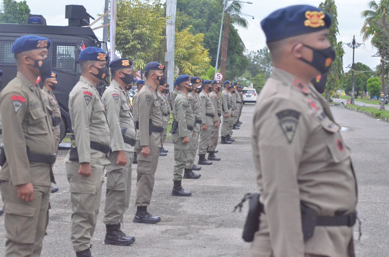 Polda Melepas Ratusan Personel Brimob untuk Mengamankan PON XX Papua