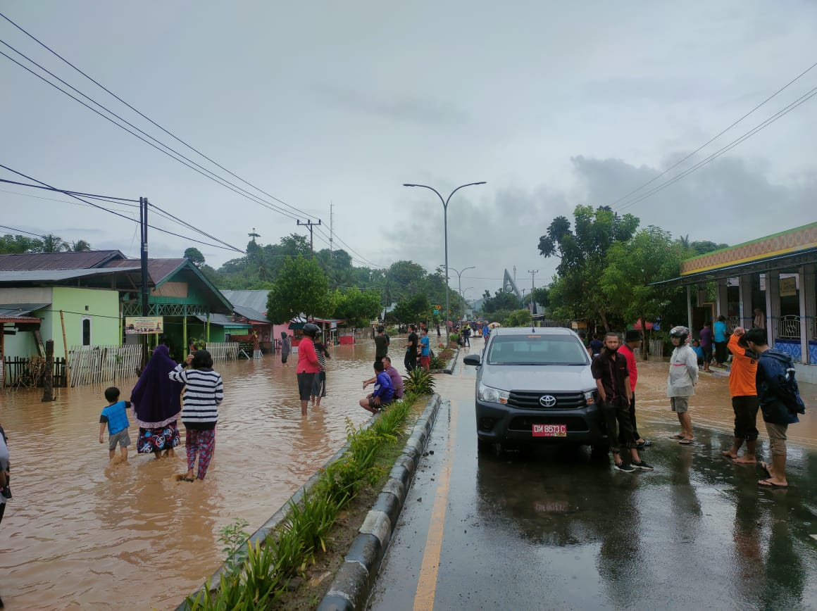 Boalemo Kembali Dilanda Banjir Setelah Seharian Diguyur Hujan