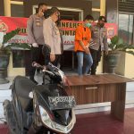 SP pelaku pencurian sepeda motor beserta barang bukti berupa satu unit sepeda motor diamankan oleh Pores Gorontalo Kota/Reinaldi Julfirman