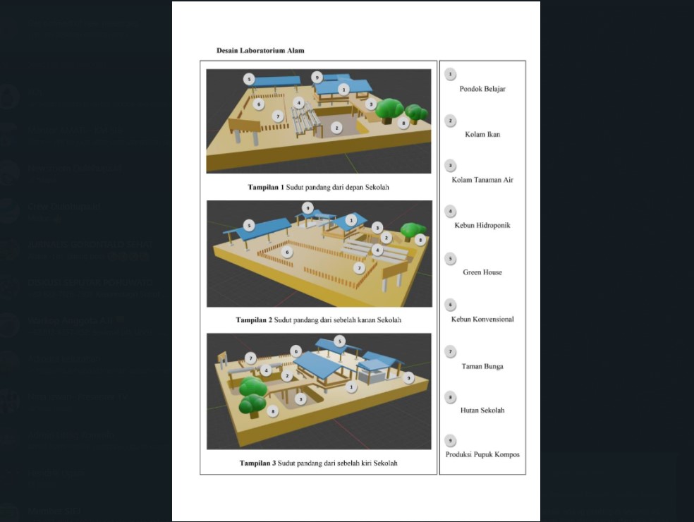 SMPN 1 Mootilango Bangun Laboratorium Alam untuk Memotivasi Siswa, Ini Desainnya