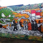 Mural karya Muhamad Hidayat Dangkua aka Yayat Gokilzz/Fandiyanto Pou