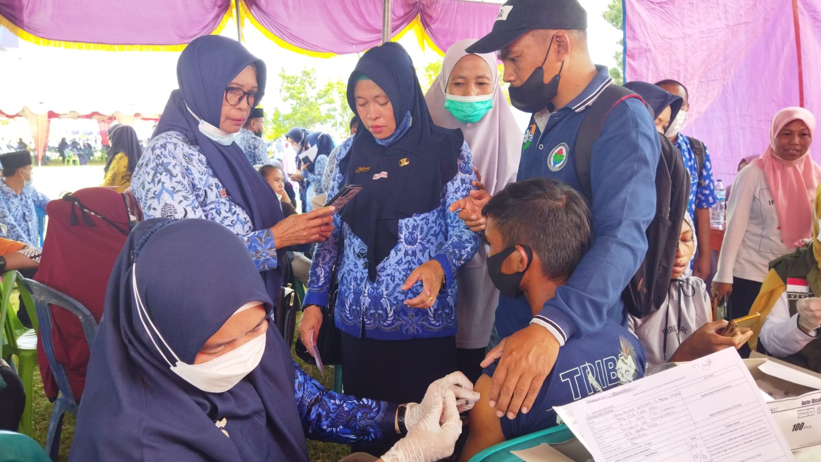 Hamim Pou Optimis Bulawa akan Jadi Kecamatan Cakupan Vaksinasi Tertinggi