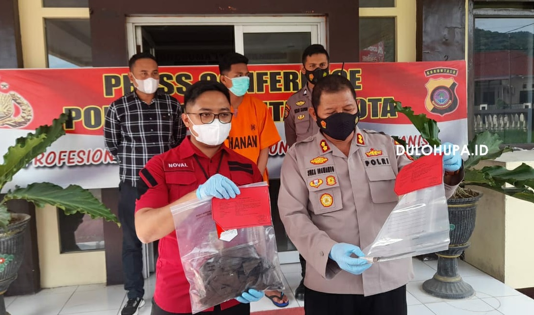 Polres Gorontalo Kota Menangkap Pelaku Pembunuhan Terhadap Fadel Muhamad