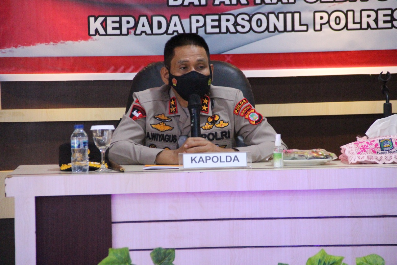 Kapolda Gorontalo:  Integritas dan Moralitas Jadikan Modal Dasar Melaksanakan Tugas Kepolisian