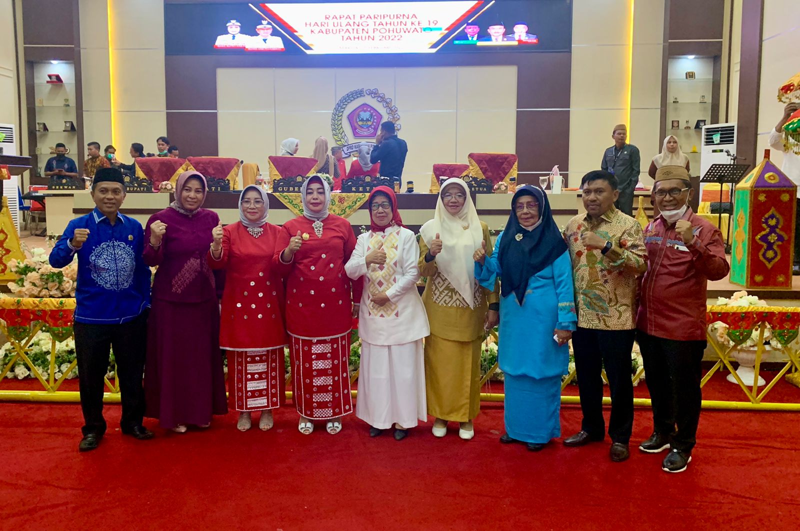 Para Aleg DPRD Provinsi Gorontalo Hadiri Paripurna HUT Ke-19 Kabupaten Pohuwato