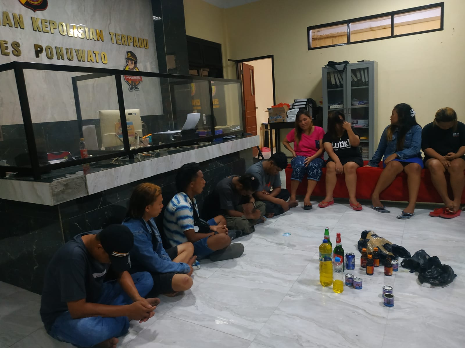 Asyik Pesta Miras, 9 Remaja Pohuwato Diciduk Polres Pohuwato