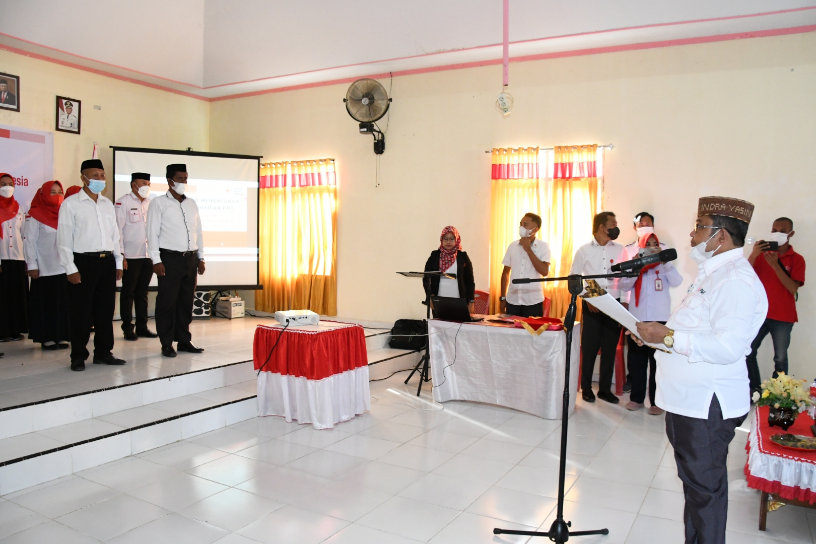 Pelantikan PMI Kecamatan Monano